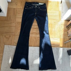 Rag and Bone super flare low rise jeans size 25